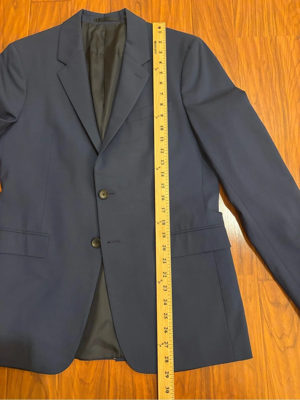 Theory Wool Navy Two-Button Blazer Mens 38R